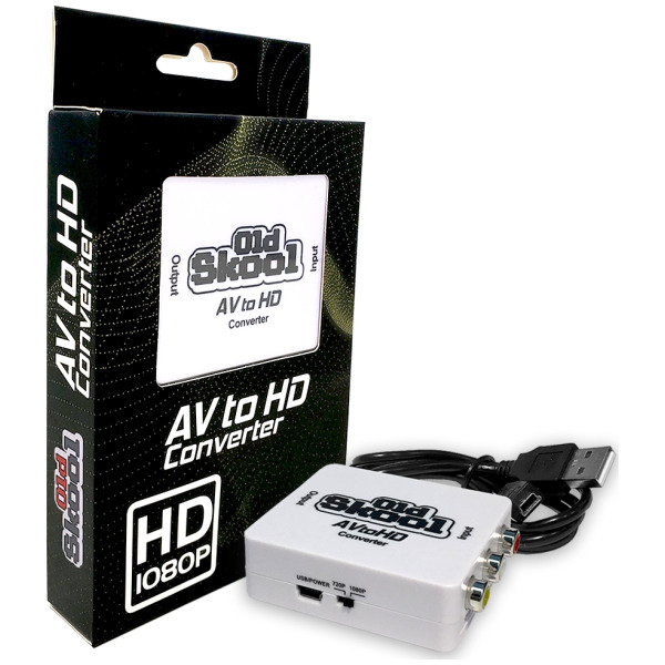 Universal Av to HDMI Adapter [Old Skool] - CLEARANCE OPEN BOX - READ DESCRIPTION
