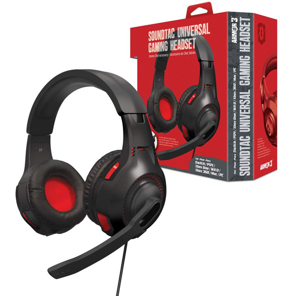 "Soundtac" Universal Gaming Headset Switch/PS4/Xb One/Wii-U/XB360/PC [Armor3]