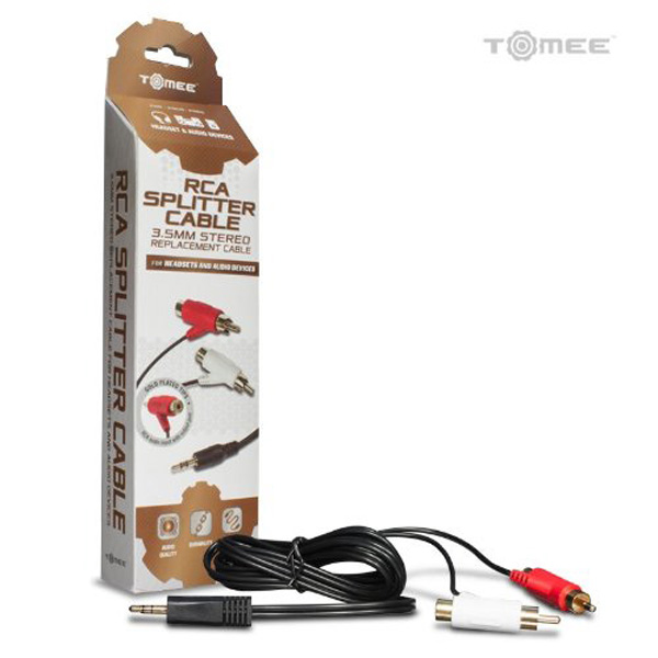 3.5 Mm Male to Female Rca Replacement Audio Splitter Cable [Tomee]