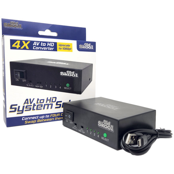 4 Port AV to HD System Selector (720p/1080p)