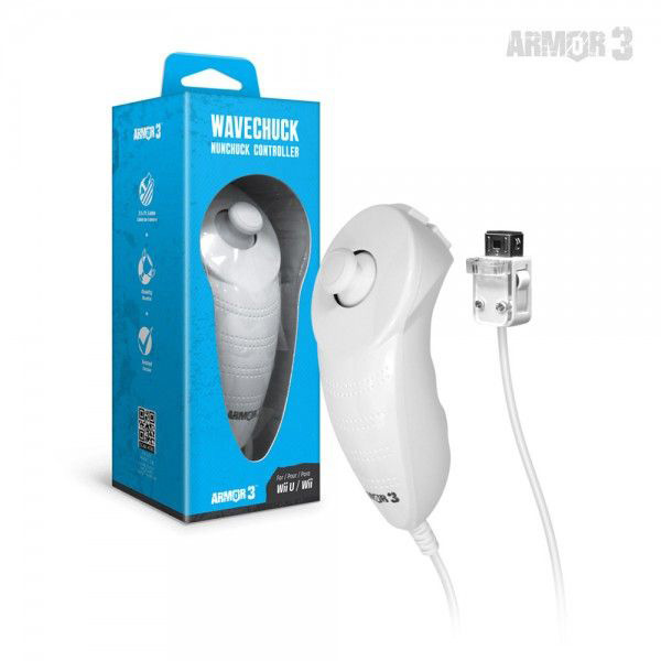 White Wavechuck Nunchuck Controller for Wii U/Wii
