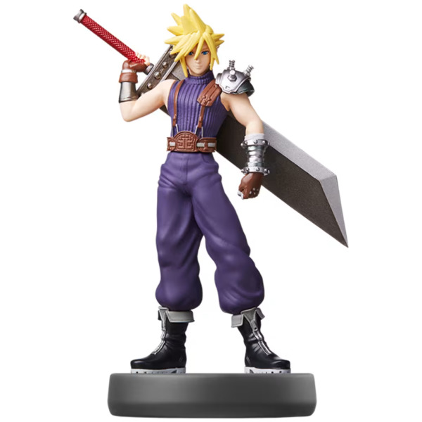 Alternative view of Cloud Final Fantasy 7 Player 1 - Super Smash Bros Series - amiibo (JPIM)
