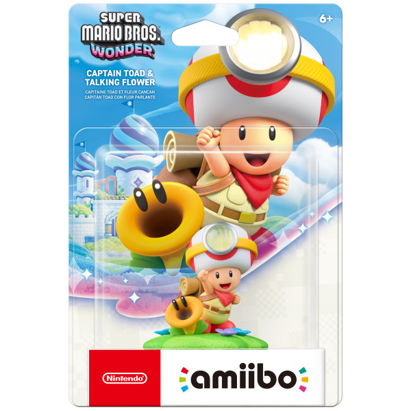 Captain Toad and Talking Flower - Super Mario Bros Wonder Series - amiibo PREORDER - ESTIMATED SHIP DATE MAR 26 2026