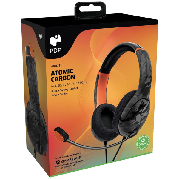 Atomic Carbon Airlite Wired Headset for Xbox Series X/S, Xbox One, PC