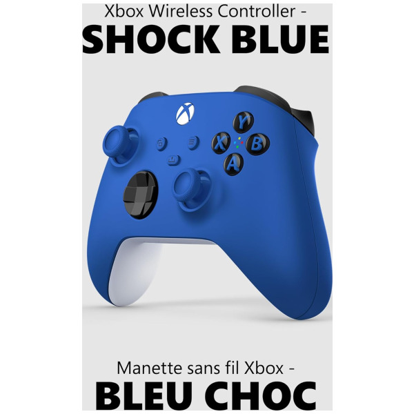 Alternative view of Xbox Series S X Shock Blue Wireless Controller (2026 Box) [Microsoft]