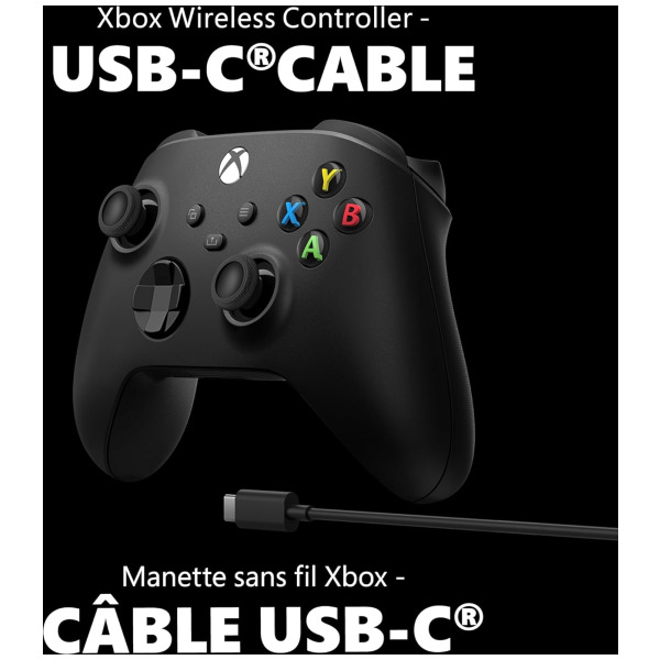 Alternative view of Xbox Series S X Wireless Controller With 9 Foot USB-C Cable (2026 Box)