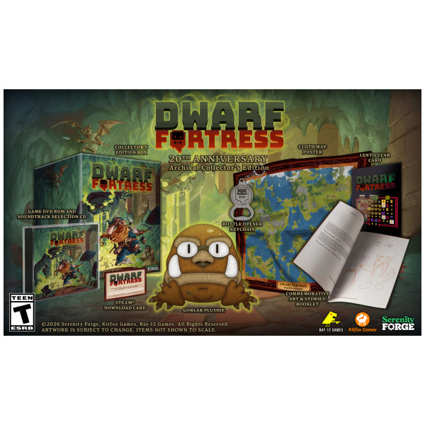 Alternative view of Dwarf Fortress 20th Anniversary Archival Collectors Edition - PC PREORDER - ESTIMATED SHIP DATE OCT 8 2026
