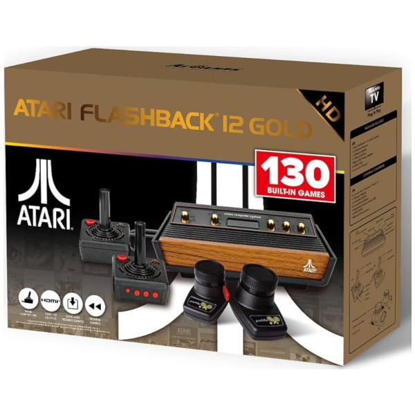 Atari Flashback 12 Gold Edition Plug&Play Preloaded Games