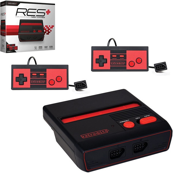 Res Plus+ NES 8-Bit HD Black & Red System [Retro-Bit] - PNP Games ...
