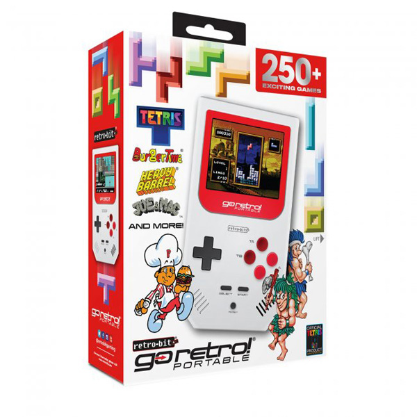 Go Retro! Portable Red Preloaded Games Handheld System V2 [Retro-Bit]