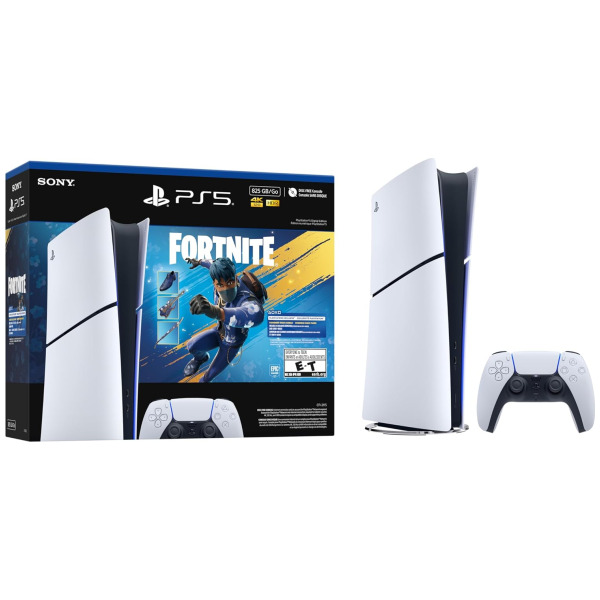 Alternative view of 825GB PlayStation 5 Slim Digital Console Fortnite Flowering Chaos Bundle