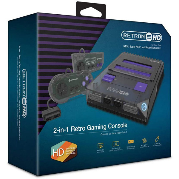Spack Black Retron HD NES/SNES/Sfc Retro System [Hyperkin