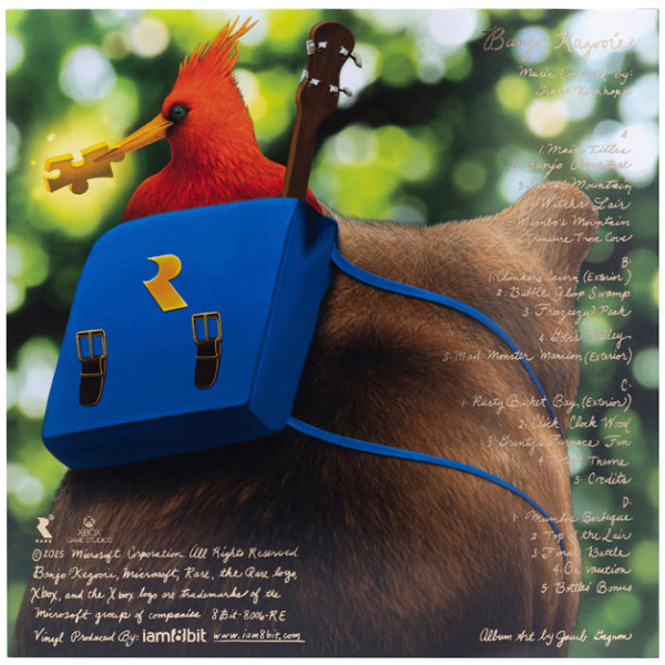 Alternative view of Banjo-Kazooie Soundtrack 2xLP Jigsaw Gold Vinyl Set