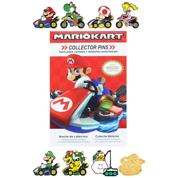 Mario Kart Collector Pin Single (1) Mystery Blind Box