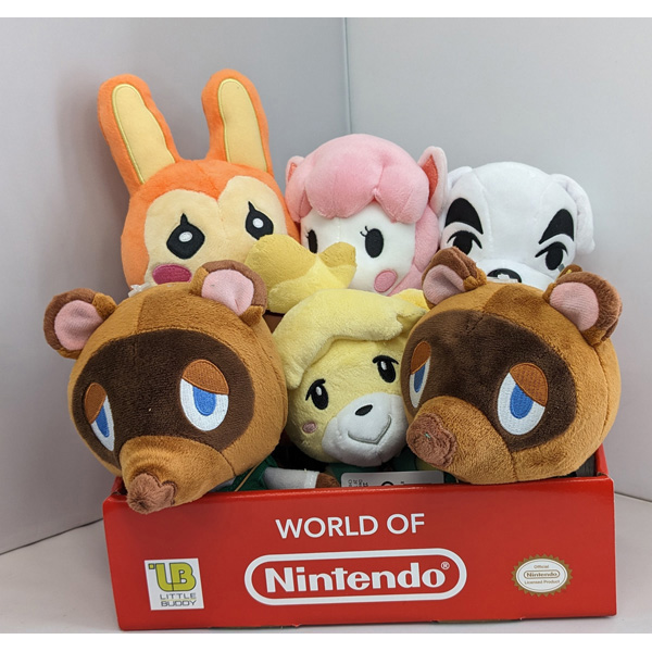 Animal Crossing Set a Plush 6 Pack PDQ(Bunnie,Isabelle,Kk Slider,Reese,Tom Nook)