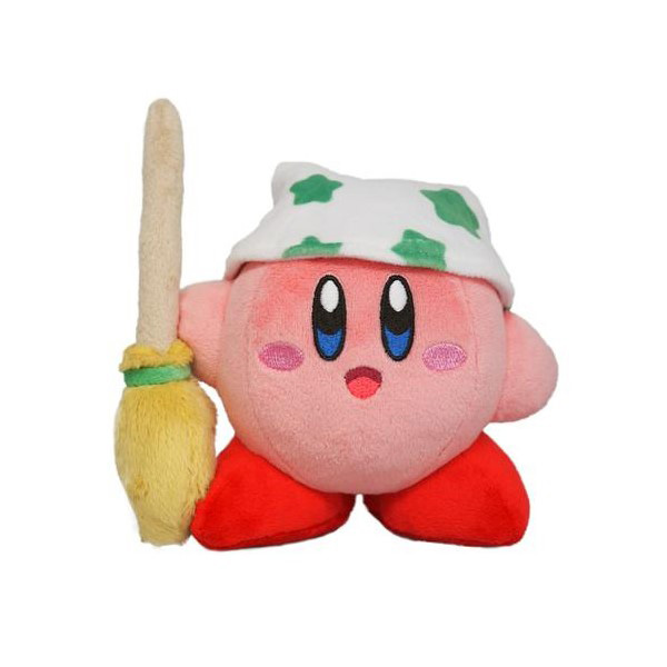 Little Buddy Kirby Sleeping Pose Dangler Plush - 3.5 Inch Nintendo Character