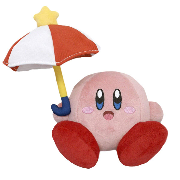Kirby's Adventure All Star Collection Parasol 2 Kirby 6" Plush [Little Buddy]
