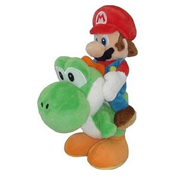 Super Mario Series Mario Riding Yoshi 8" Plush Toy [Little Buddy]
