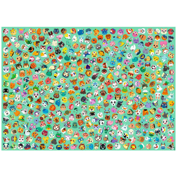 Alternative view of Animal Crossing Challenge 70 x 50 cm 1000pc Puzzle