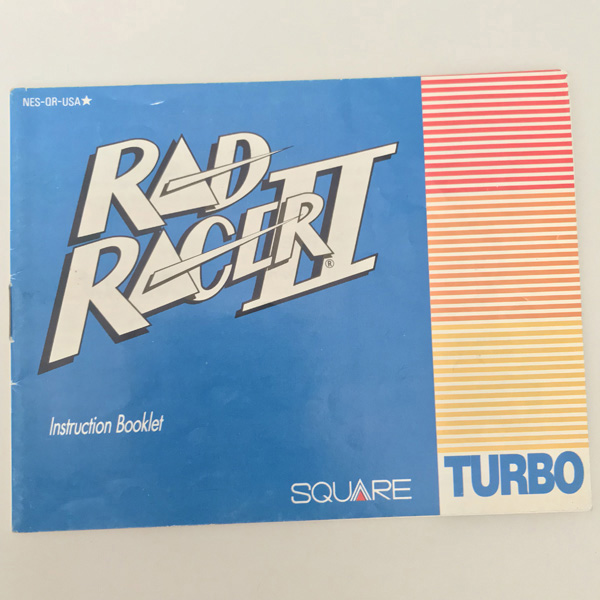 Rad Racer II Manual - PNP Games Online Store