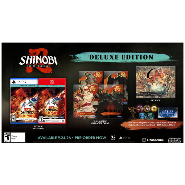 Alternative view of Shinobi Art of Vengeance Deluxe Edition - PlayStation 5 PS5 PREORDER - ESTIMATED SHIP DATE SEP 24 2026