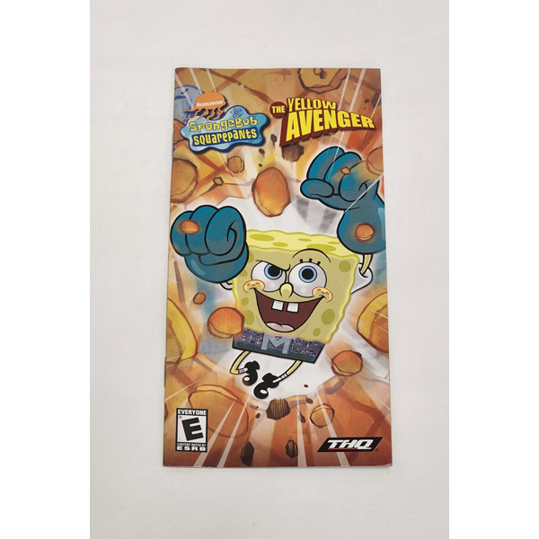 SPONGEBOB SQUAREPANTS YELLOW AVENGER MANUAL - - PNP Games