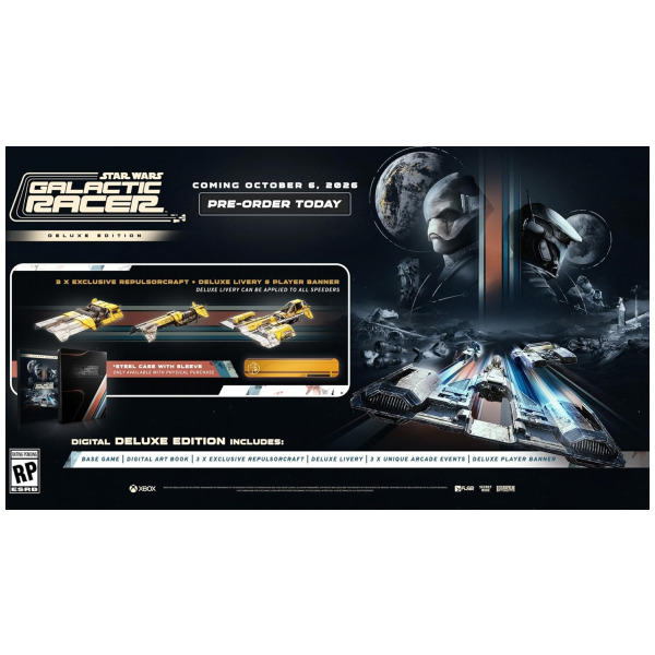 Alternative view of Star Wars Galactic Racer Deluxe Edition - Xbox Series X PREORDER - ESTIMATED SHIP DATE OCT 6 2026