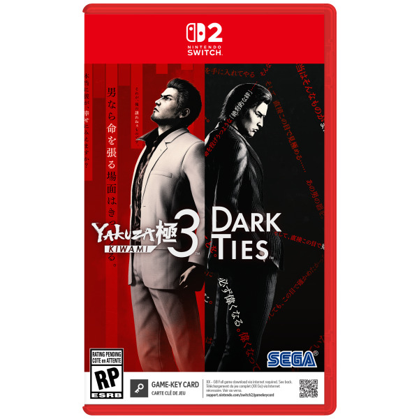 Yakuza Kiwami 3 and Dark Ties (Game-Key Card, Download Required) - Switch 2 PREORDER - ESTIMATED SHIP DATE FEB 12 2026