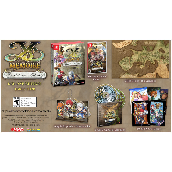 Alternative view of Ys Memoire Revelations in Celceta Day 1 Edition - Switch